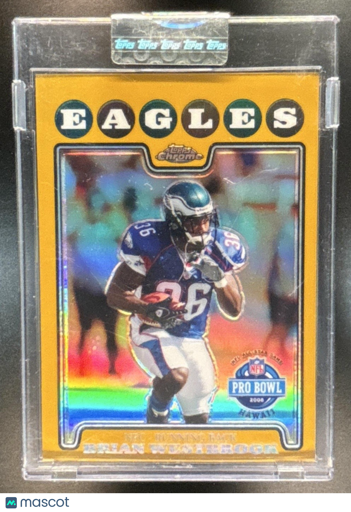 2008 Topps Chrome Brian Westbrook Gold Refractor /199 #TC135 Philadelphia Eagles