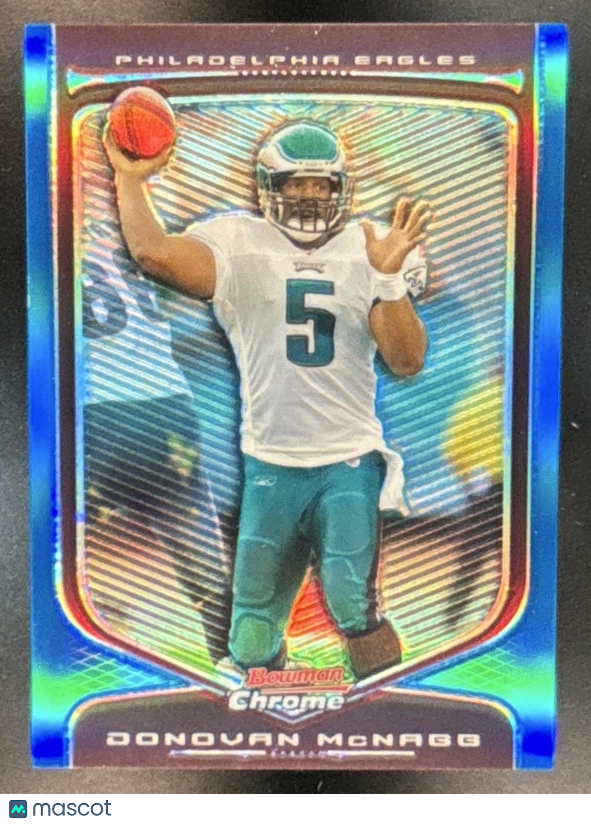 2009 Bowman Chrome Donovan McNabb Blue Refractor /150 #19 Philadelphia Eagles