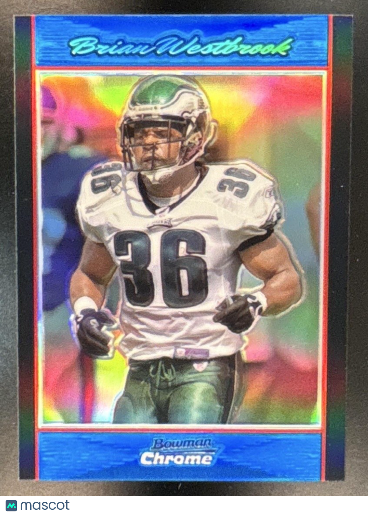 2007 Bowman Chrome Brian Westbrook Blue Refractor /150 #BC188 Eagles