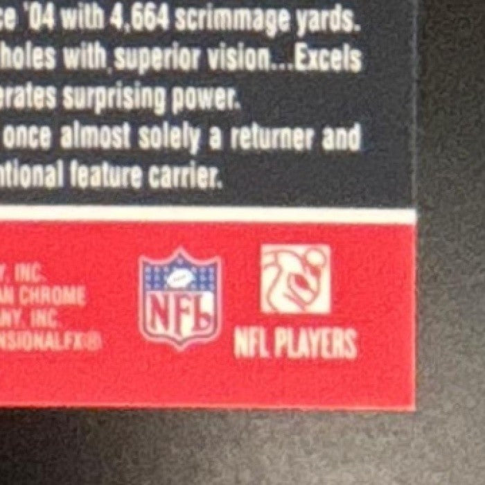 2007 Bowman Chrome Brian Westbrook Blue Refractor /150 #BC188 Eagles