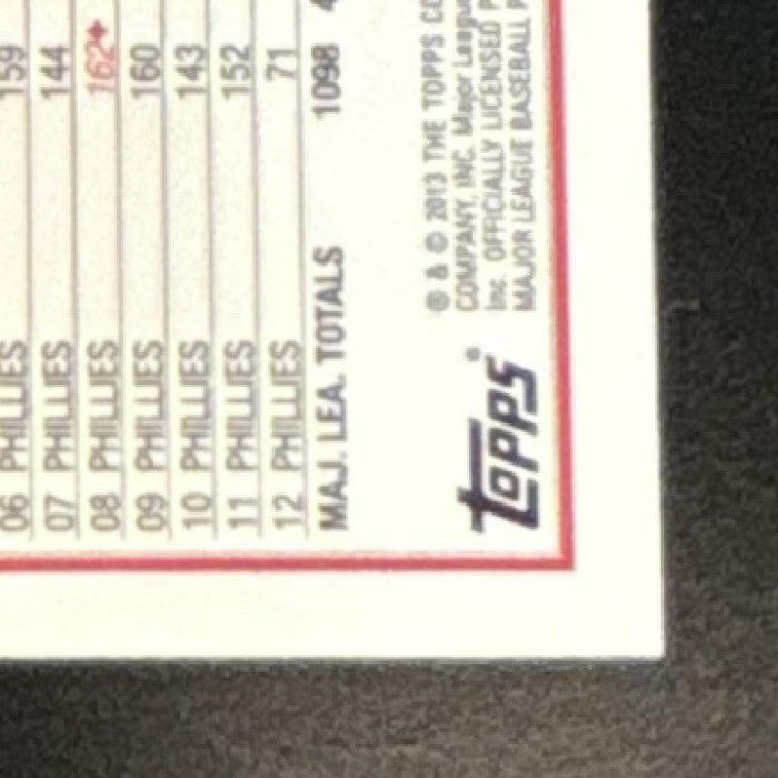 2013 Topps Mini Ryan Howard Gold /62 #6 Philadelphia Phillies