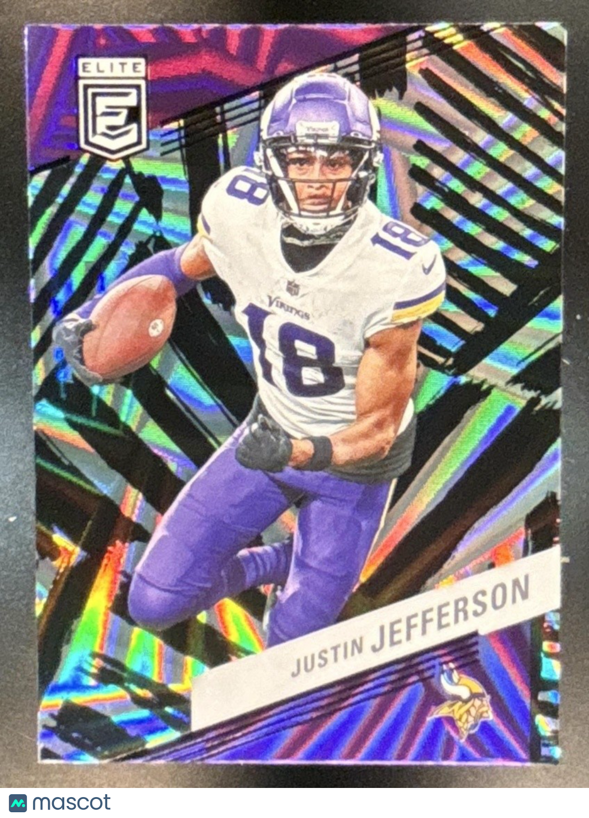 2023 Panini Donruss Elite Justin Jefferson Razzle Dazzle #62 Minnesota Vikings