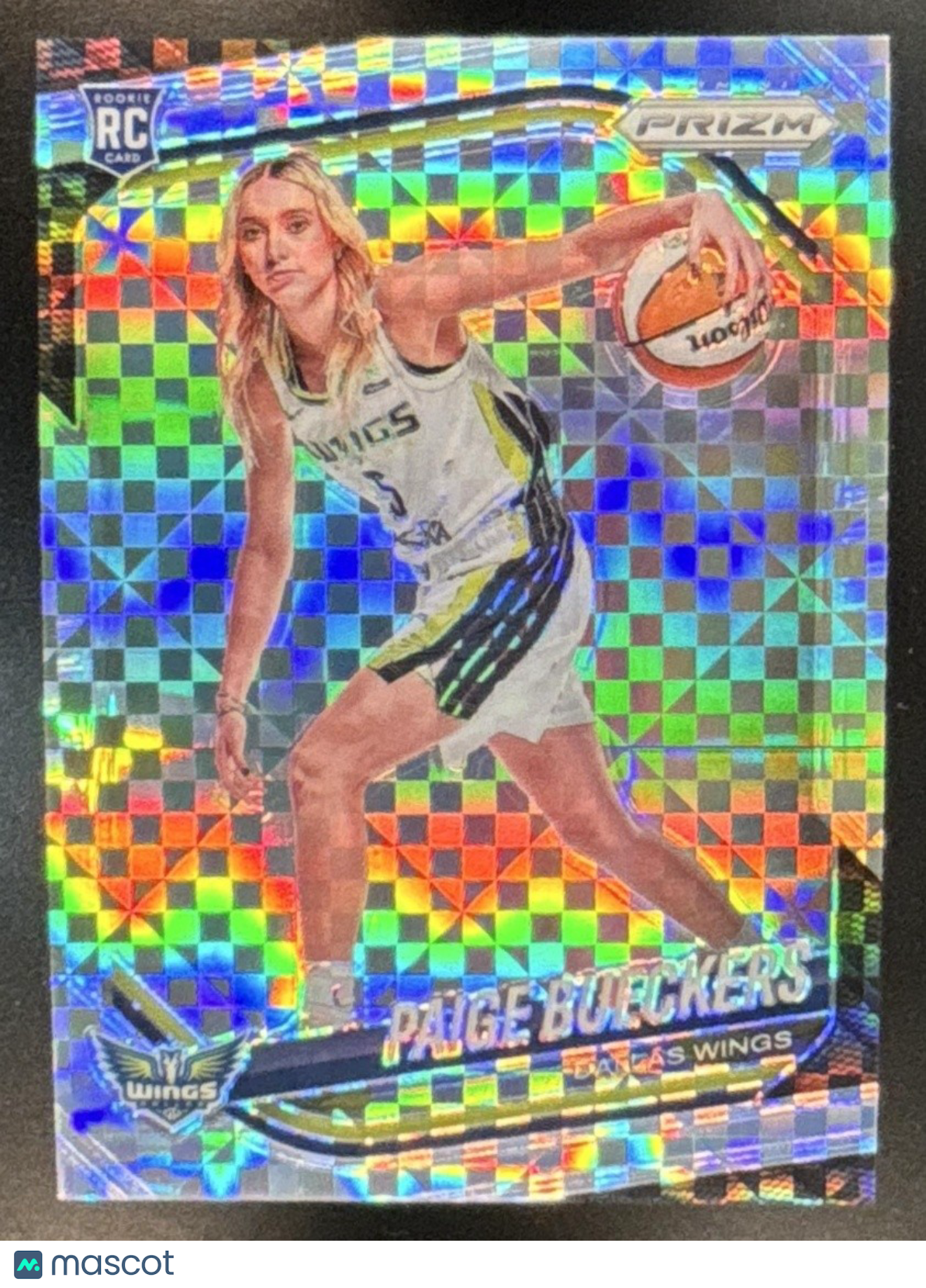 2025 Panini WNBA Prizm Paige Bueckers Checkerboard XFractor RC #147 Dallas Wings