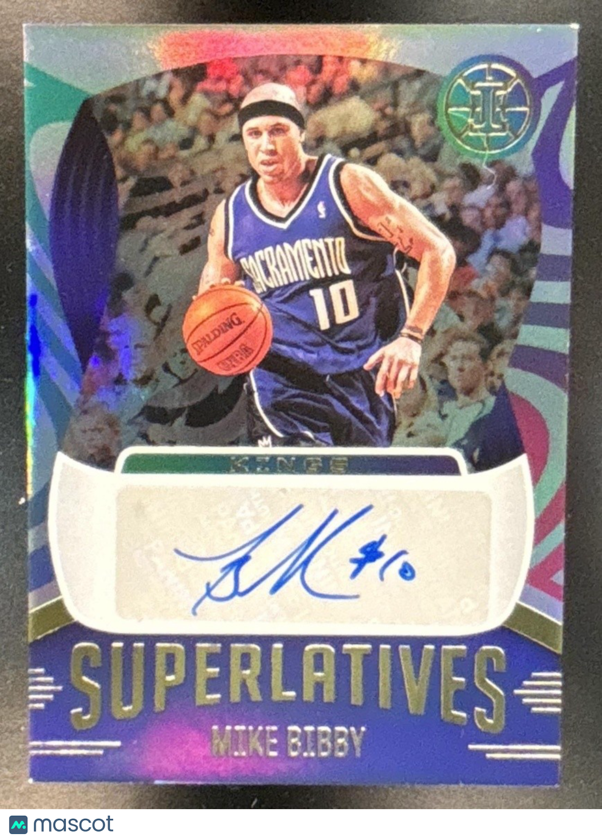 2020-21 Panini Illusions Mike Bibby Superlatives Signatures Auto Kings