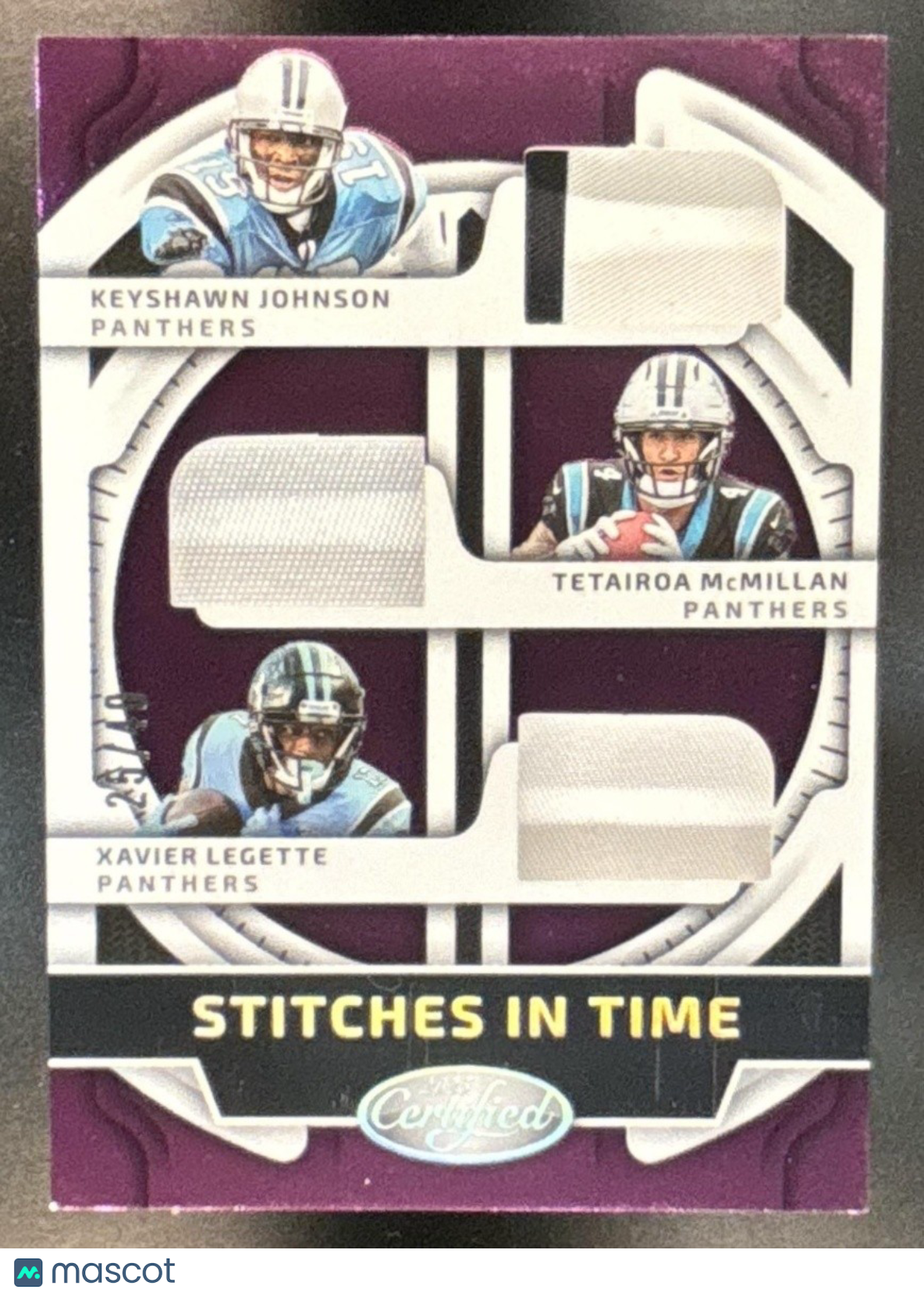 2025 Panini Certified Keshawn Johnson Tetairoa McMillan Xavier Legette Patch /49