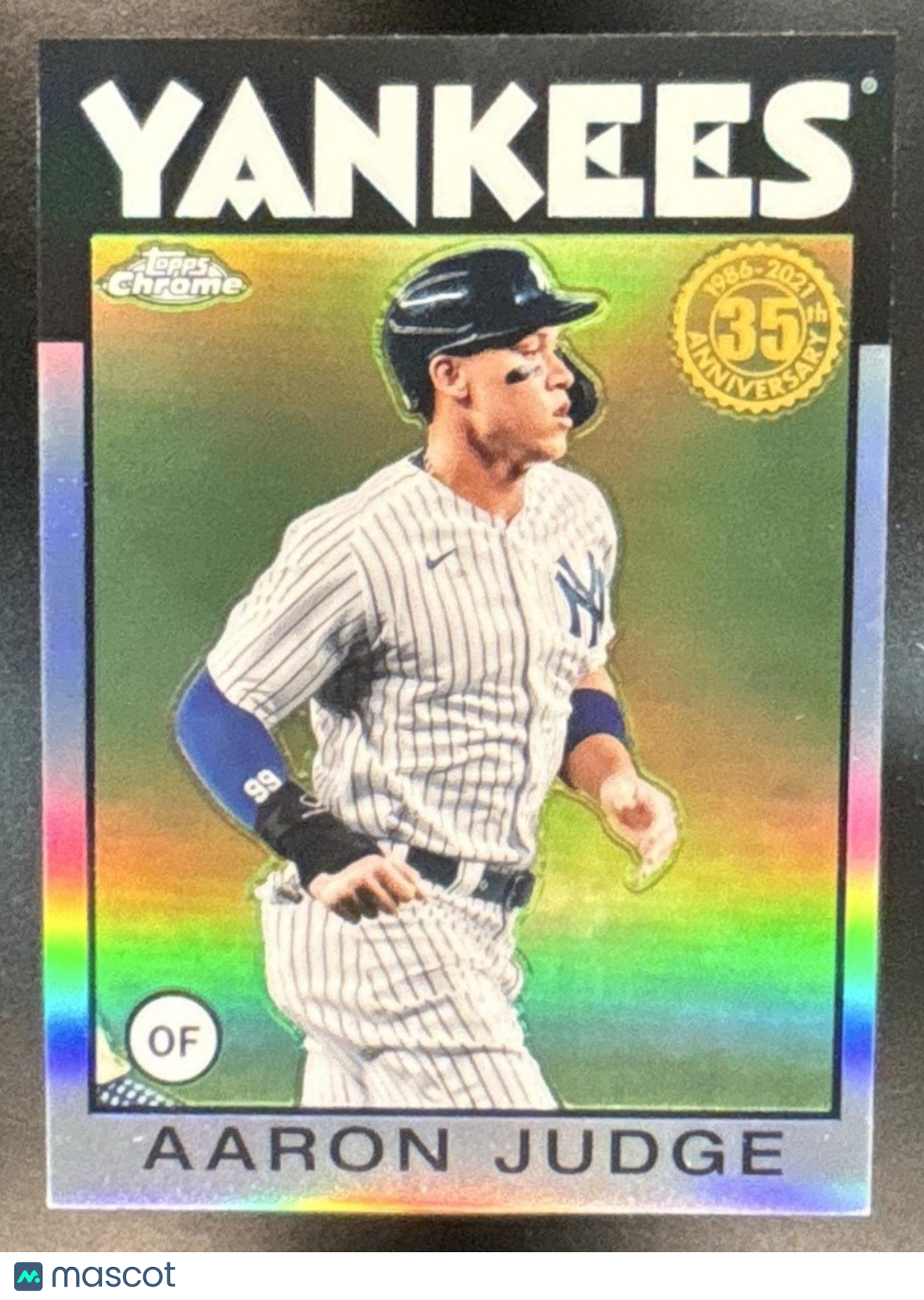 2021 Topps Chrome Aaron Judge 1986 Baseball Refractor #86BC-1 New York Yankees