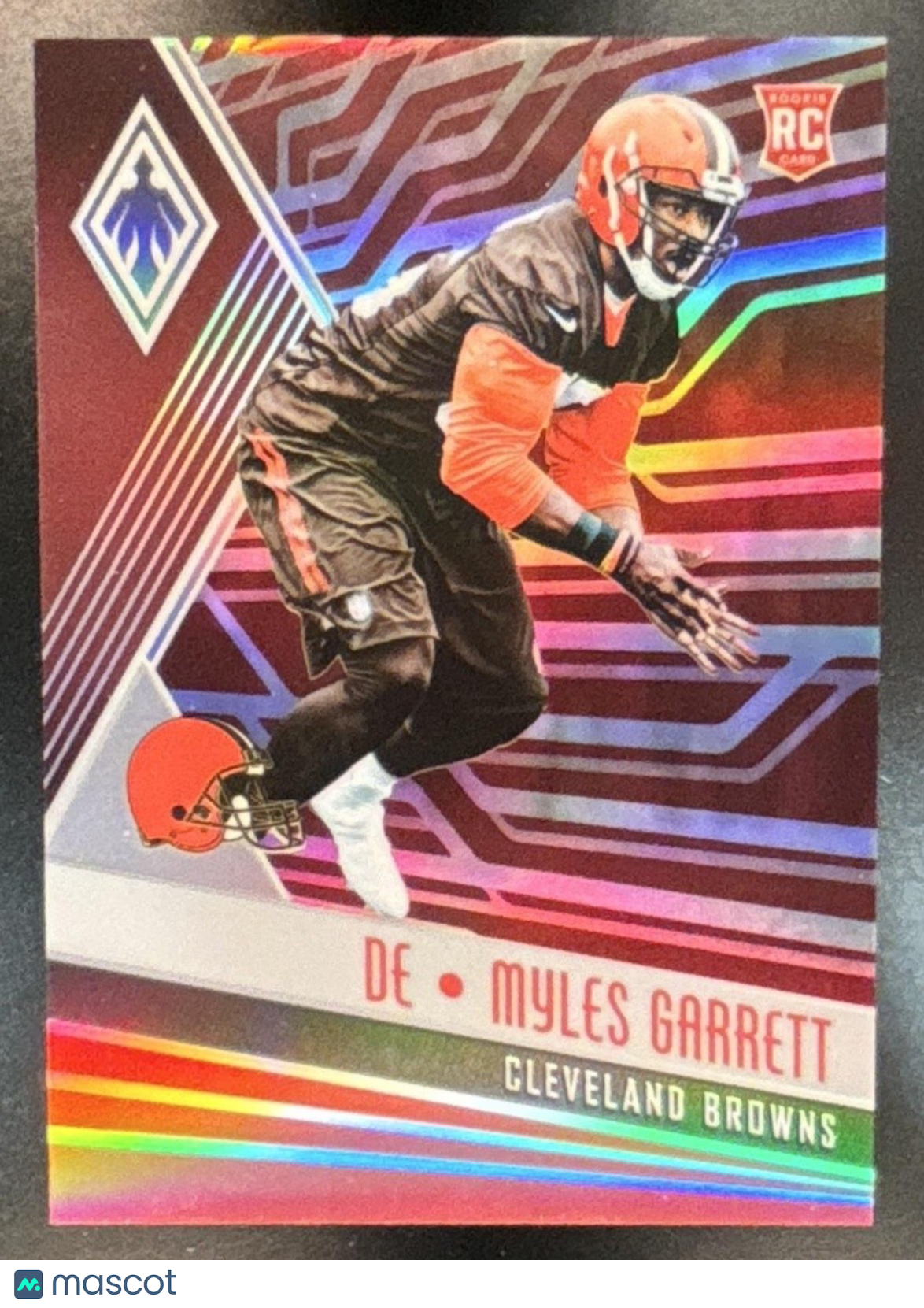 2017 Panini Phoenix Myles Garrett Red /299 #141 RC Cleveland Browns