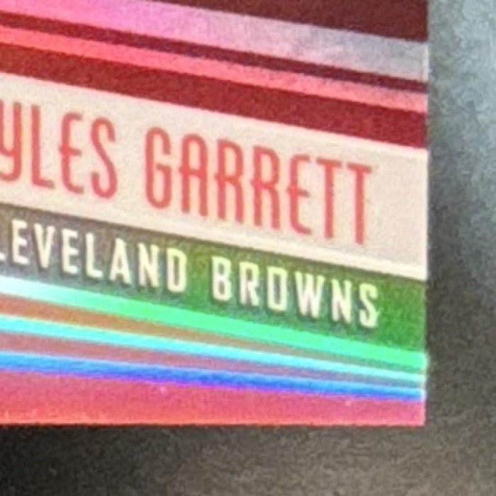 2017 Panini Phoenix Myles Garrett Red /299 #141 RC Cleveland Browns