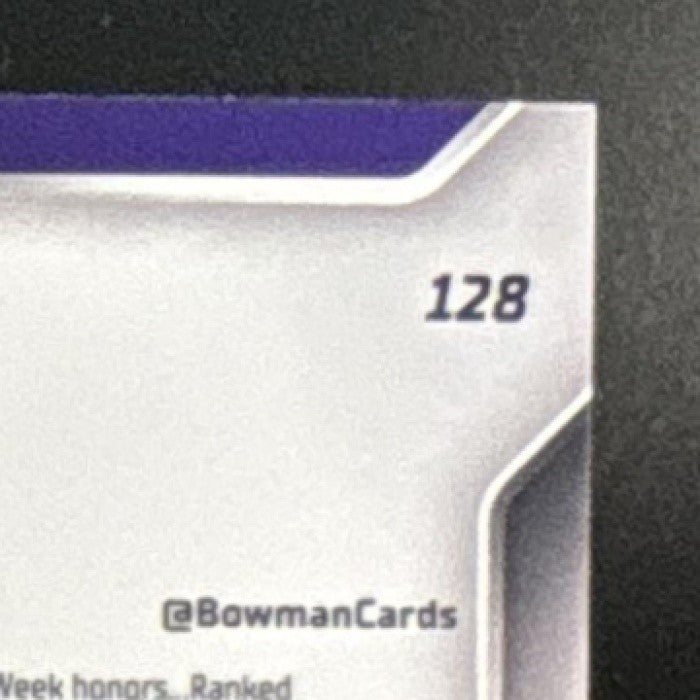 2025 Bowman Chrome University Whit Weeks Blue Mini-Diamond /150 #128 1st