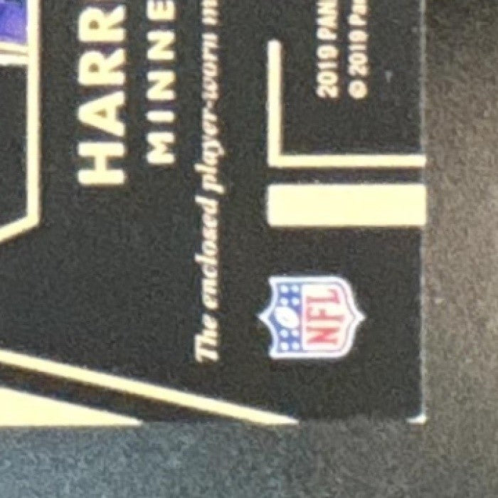 2019 Panini Gold Standard Harrison Smith Gold Rush Patch /199 Minnesota Vikings