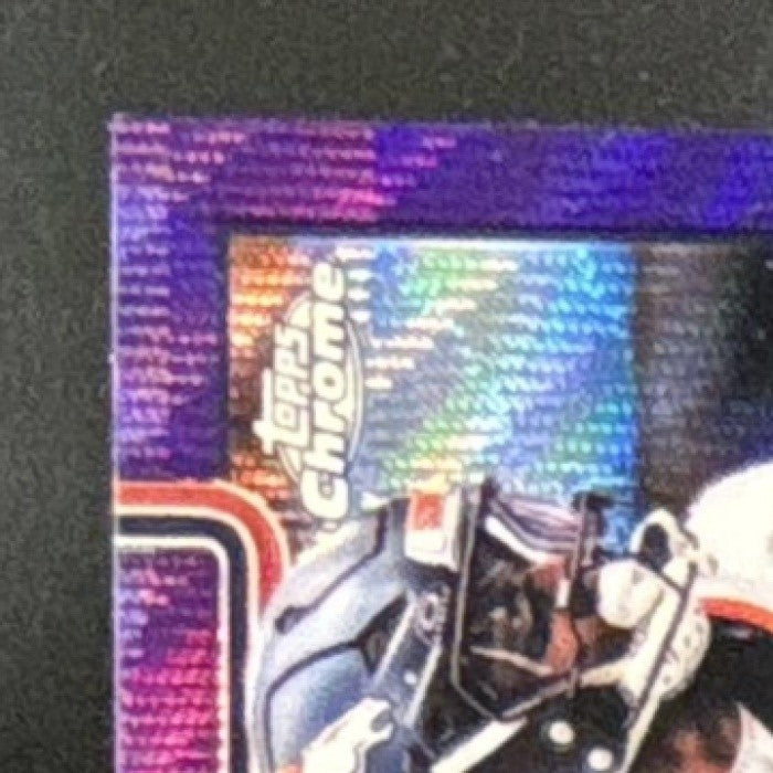 2025 Topps Chrome RJ Harvey Rookie Purple Wave /75 #330 RC Denver Broncos