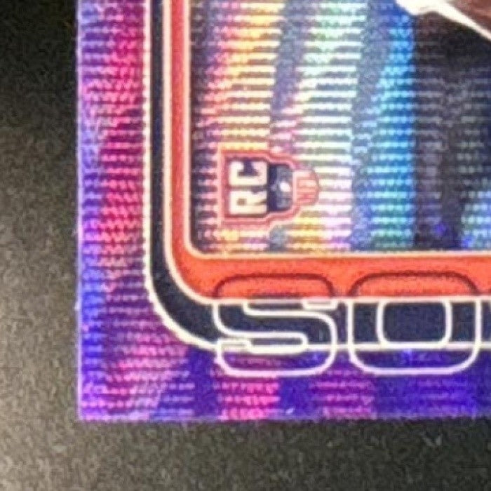 2025 Topps Chrome RJ Harvey Rookie Purple Wave /75 #330 RC Denver Broncos
