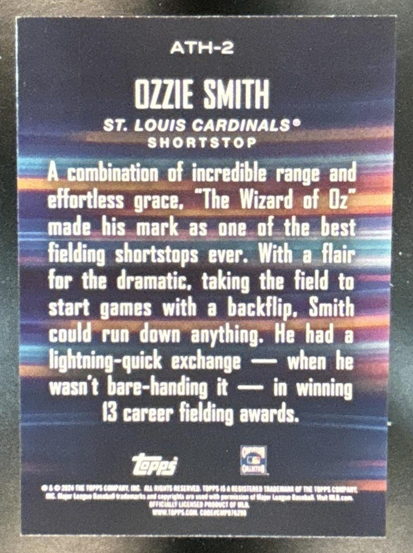 2024 Topps Ozzie Smith Around The Horn /50 #ATH-2 St. Louis Cardinals