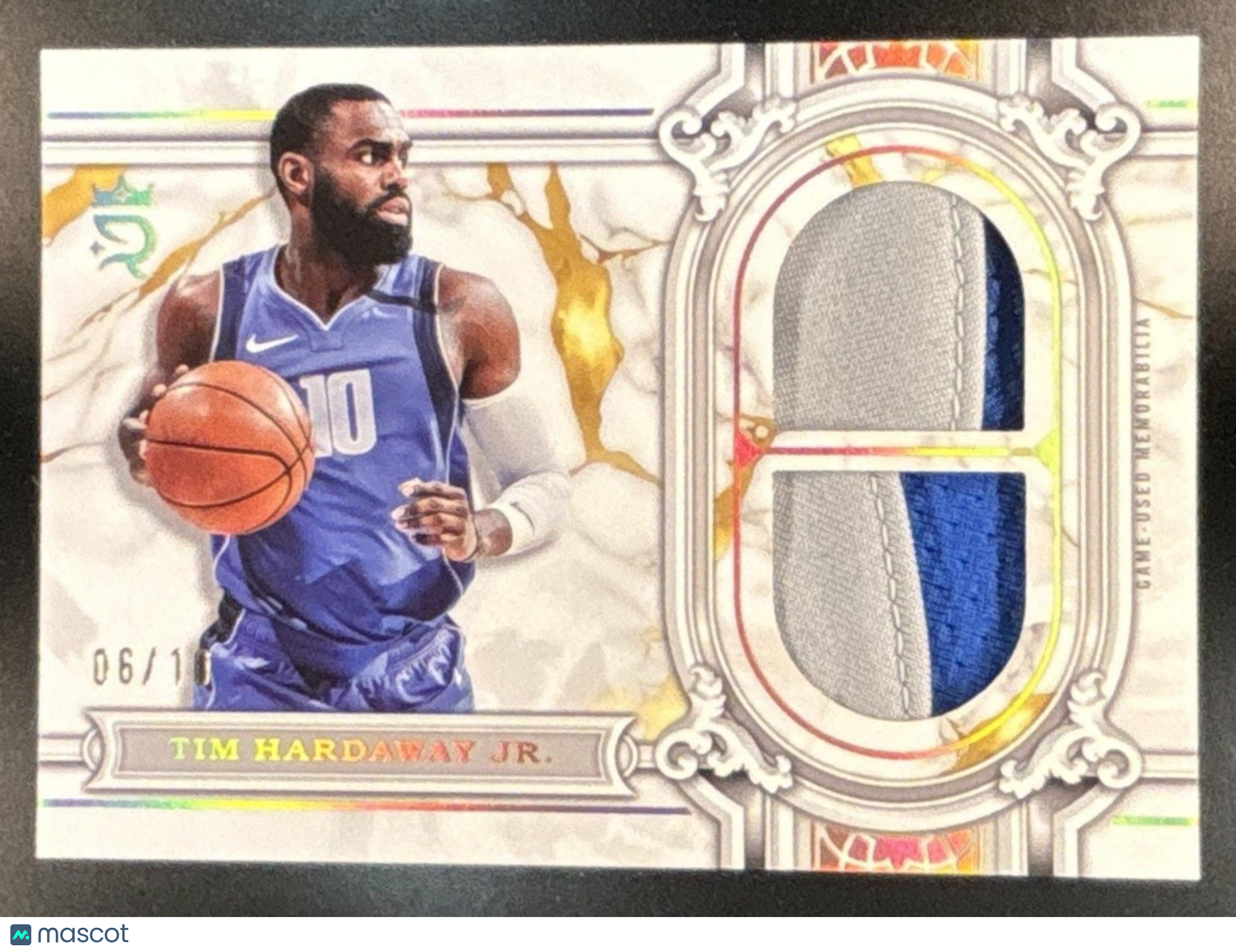 2023-24 Topps Royalty Collection Tim Hardaway Jr. Regalia Relics Gold MEM /10