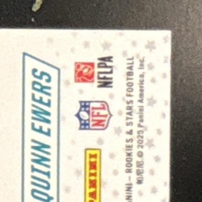 2025 Panini Rookies & Stars Quinn Ewers Rookie Gold 10/10 #18 RC Miami Dolphins