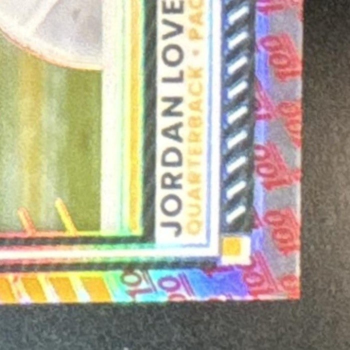 2025 Panini Donruss Optic Jordan Love One Hundred Prizm #177 Green Bay Packers