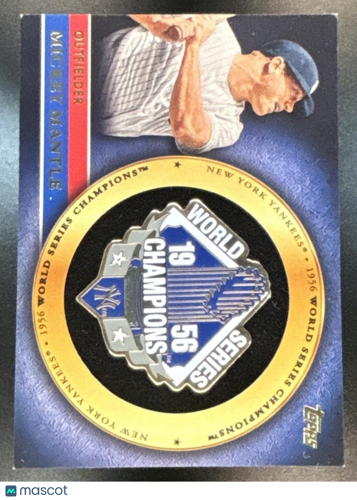 2012 Topps Mickey Mantle Gold World Series Champion Commemorative Pins Yankees