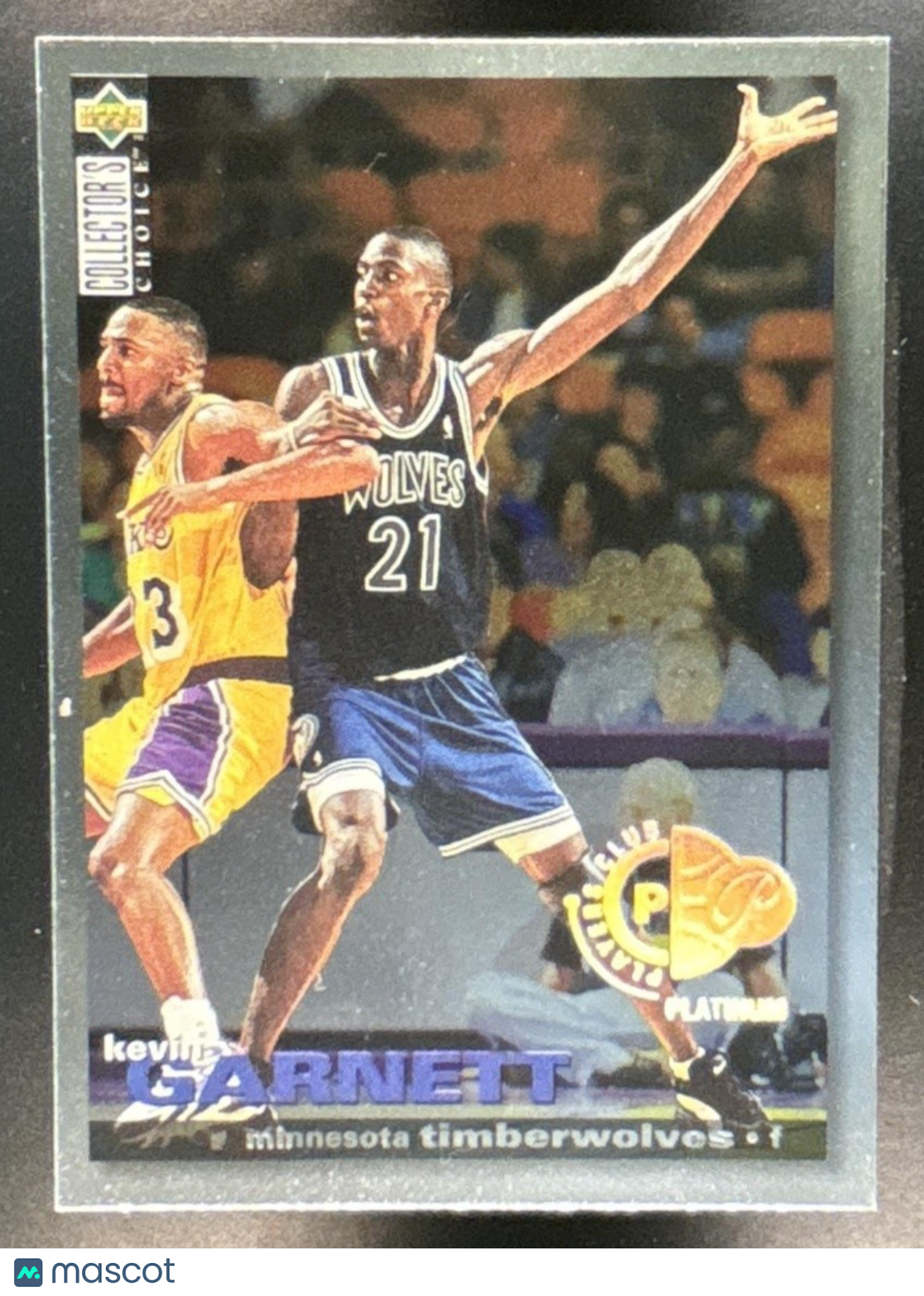 1995-96 Upper Deck Collector's Choice Kevin Garnett Platinum Players Club 275 RC
