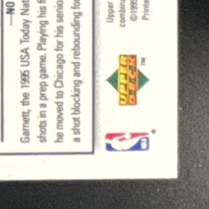 1995-96 Upper Deck Collector's Choice Kevin Garnett Platinum Players Club 275 RC