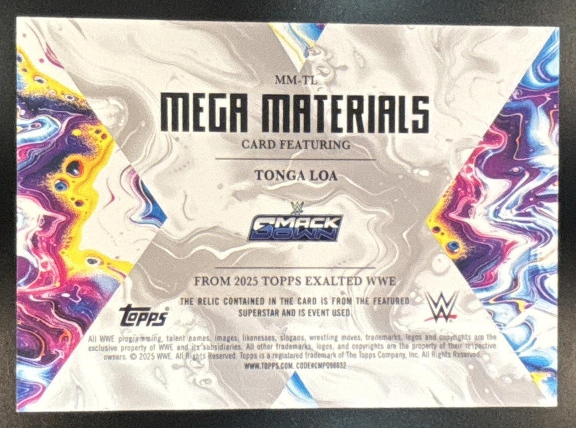 2025 Topps Exalted Tonga Loa Mega Materials #MM-TL MEM