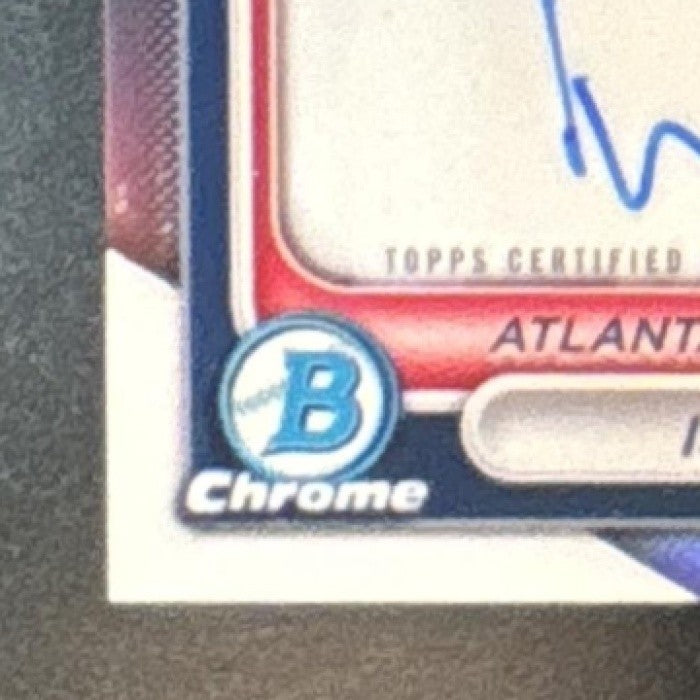 2024 Bowman Isaiah Drake Chrome Auto Refractor /499 1st Prospect Atlanta Braves