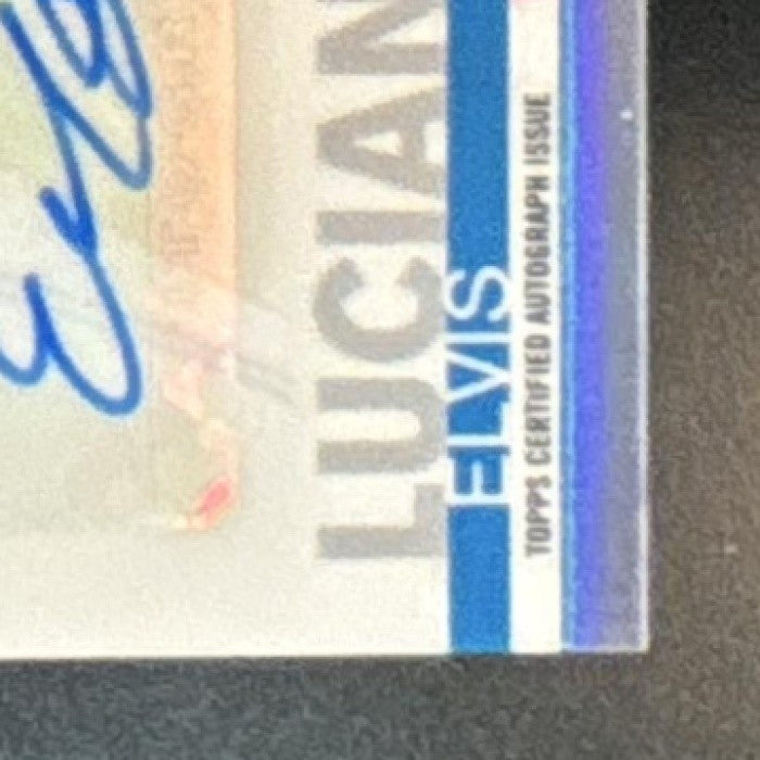2019 Topps Chrome Update Elvis Luciano Auto #CUA-EL RC Toronto Blue Jays