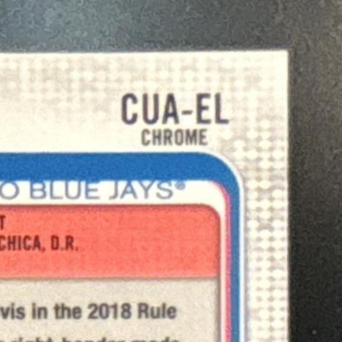 2019 Topps Chrome Update Elvis Luciano Auto #CUA-EL RC Toronto Blue Jays