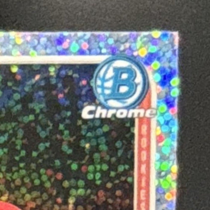 2025-26 Bowman Yang Hansen Chrome Auto Speckle /299 RC Portland Trail Blazers