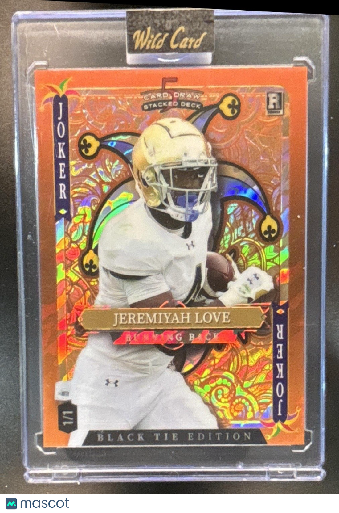 2026 Wild Card Draw Stacked Deck Black Tie Edition Jeremiyah Love Auto 1/1