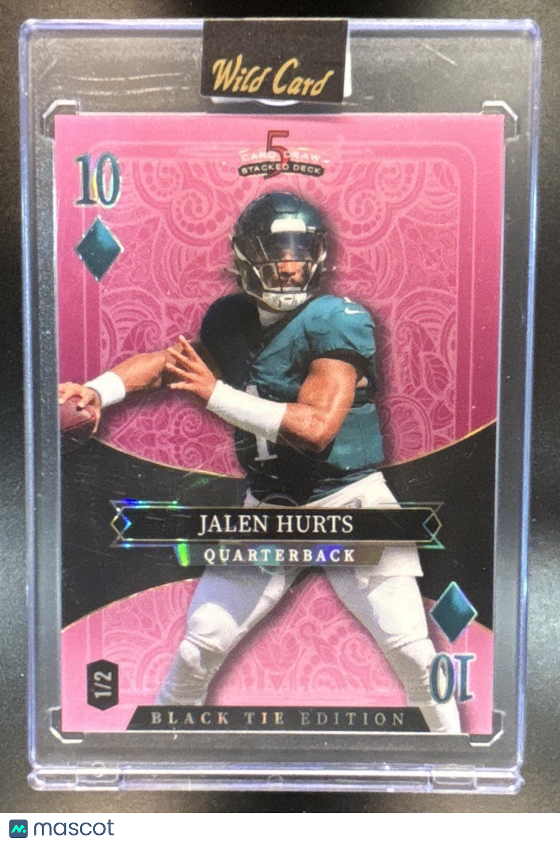 2026 Wild Card 5 Card Stacked Deck Black Tie Edition Jalen Hurts /2