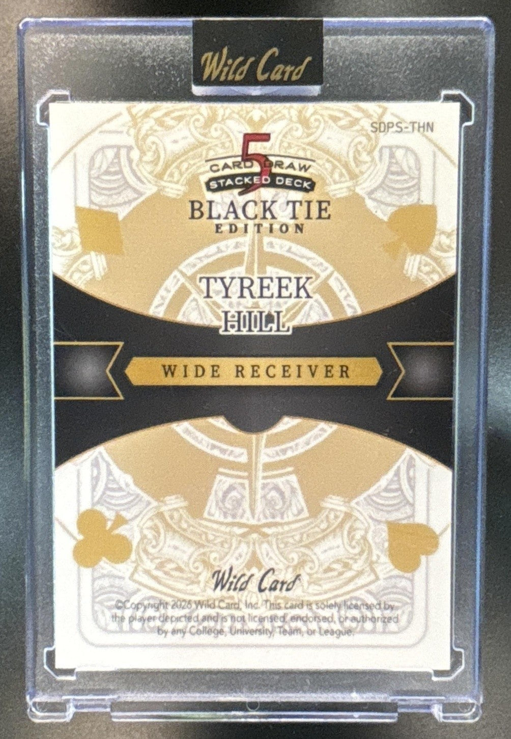 2026 Wild Card 5 Draw Stacked Deck Black Tie Edition Tyreek Hill 3/3