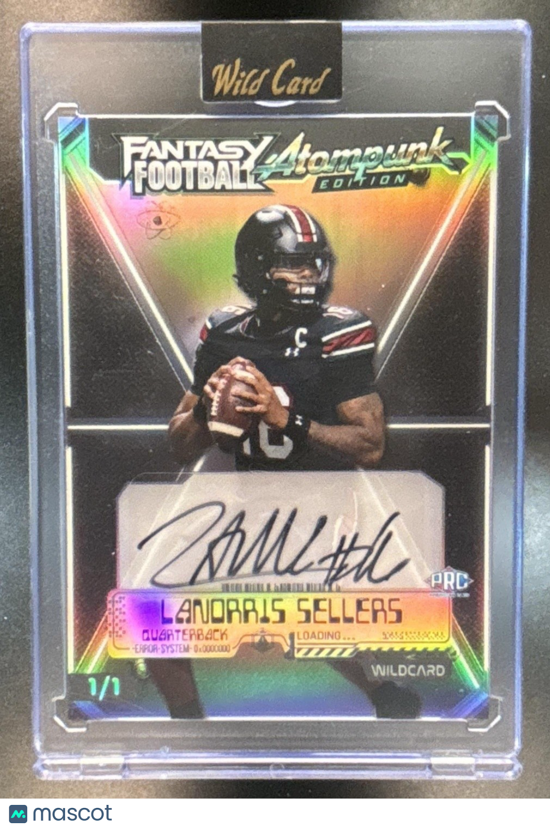 2026 Wild Card Fantasy Football Atompunk Edition Landrris Sellers Auto 1/1