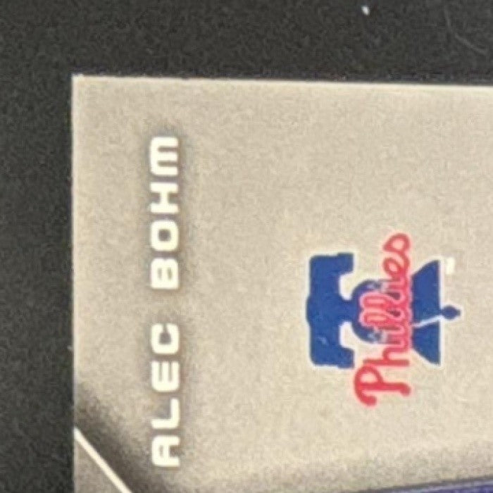 2021 Topps Alec Bohm Rookie Card Logo Manufactured Patch Relic RC Phillies