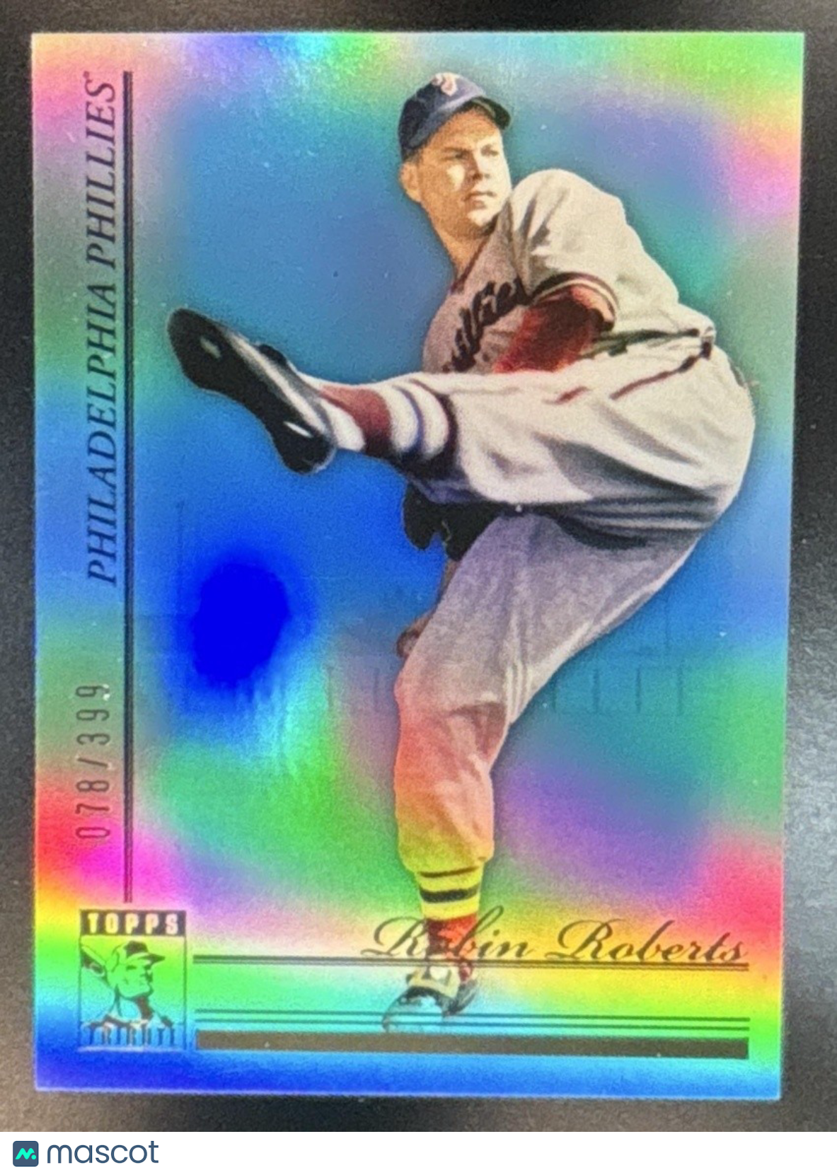 2010 Topps Tribute Robin Roberts Blue /399 #33 Philadelphia Phillies