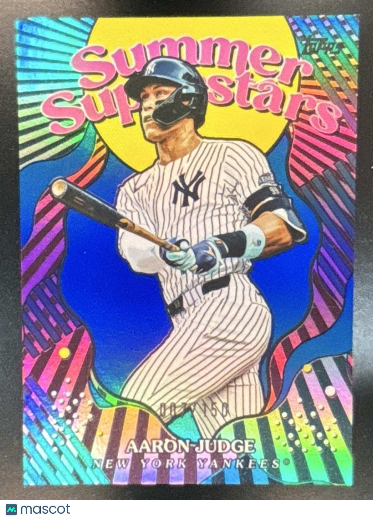 2025 Topps Aaron Judge Summer Superstars Blue Foil /150 #SS-28 New York Yankees