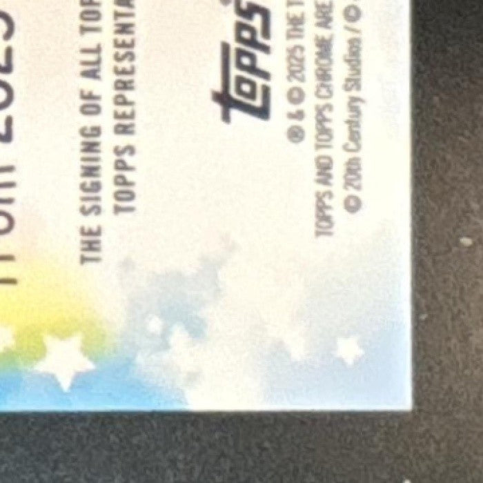 2025 Topps Chrome Deadpool Paul Mullin Best Bubs Auto Red & Black Wave /5 #NA-PM