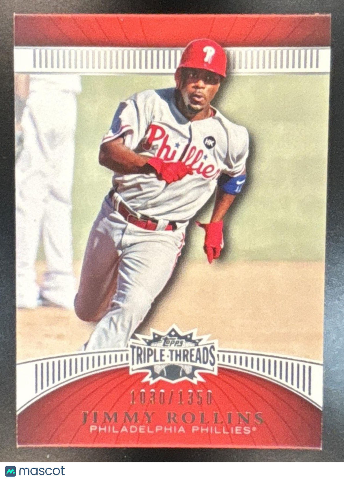 2010 Topps Triple Threads Jimmy Rollins /1350 #69 Philadelphia Phillies