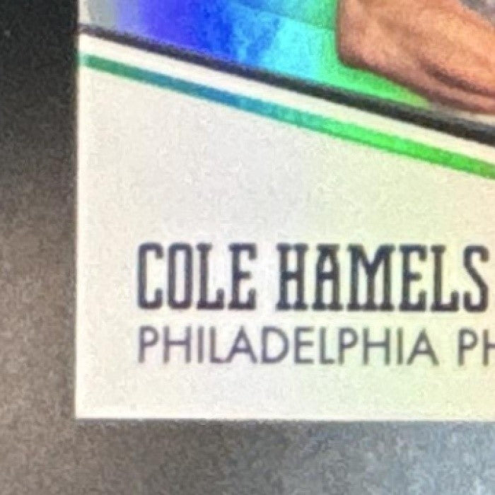 2008 Upper Deck Spectrum Cole Hamels Swatches Green /50 Philadelphia Phillies