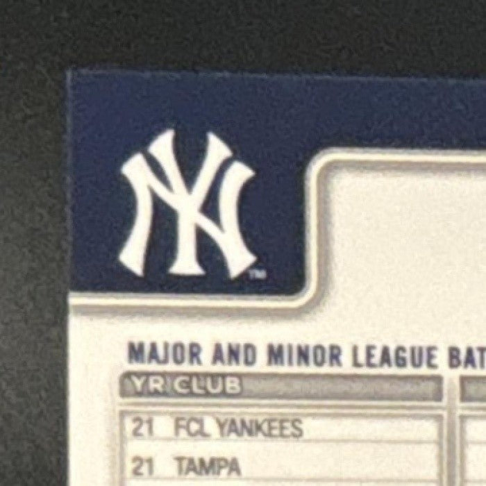 2025 Topps Chrome Ben Rice Blue Refractor /150 #139 RC New York Yankees