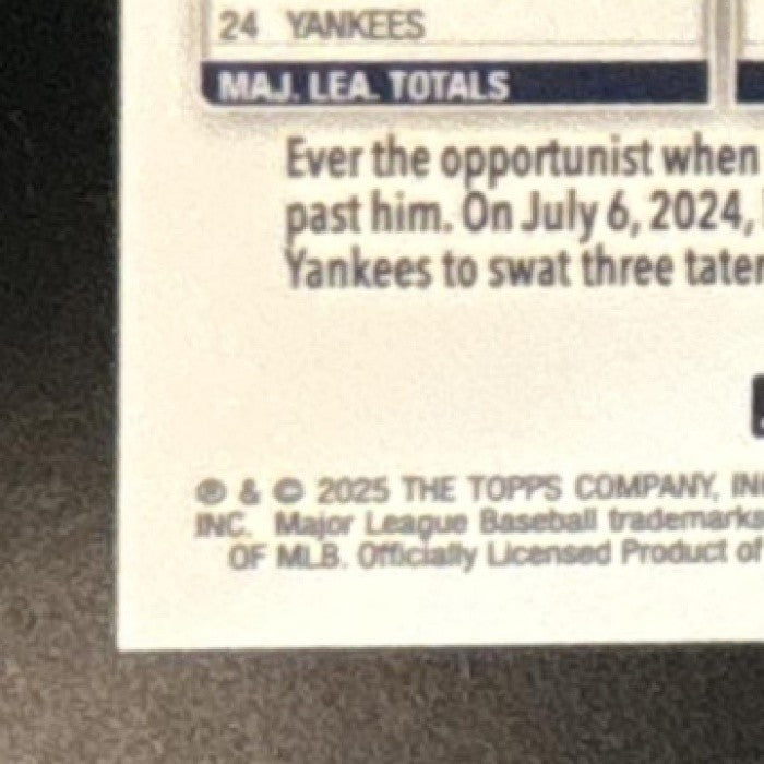 2025 Topps Chrome Ben Rice Blue Refractor /150 #139 RC New York Yankees