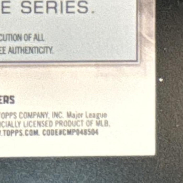 2021 Topps Update Alec Bohm Major League Material Relics MEM RC Phillies