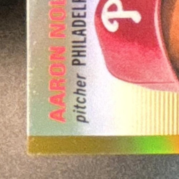 2023 Topps Chrome Platinum Anniversary Aaron Nola Gold /50 #306 Phillies