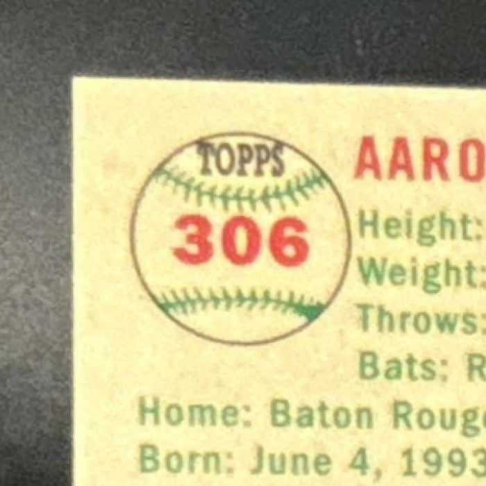 2023 Topps Chrome Platinum Anniversary Aaron Nola Gold /50 #306 Phillies