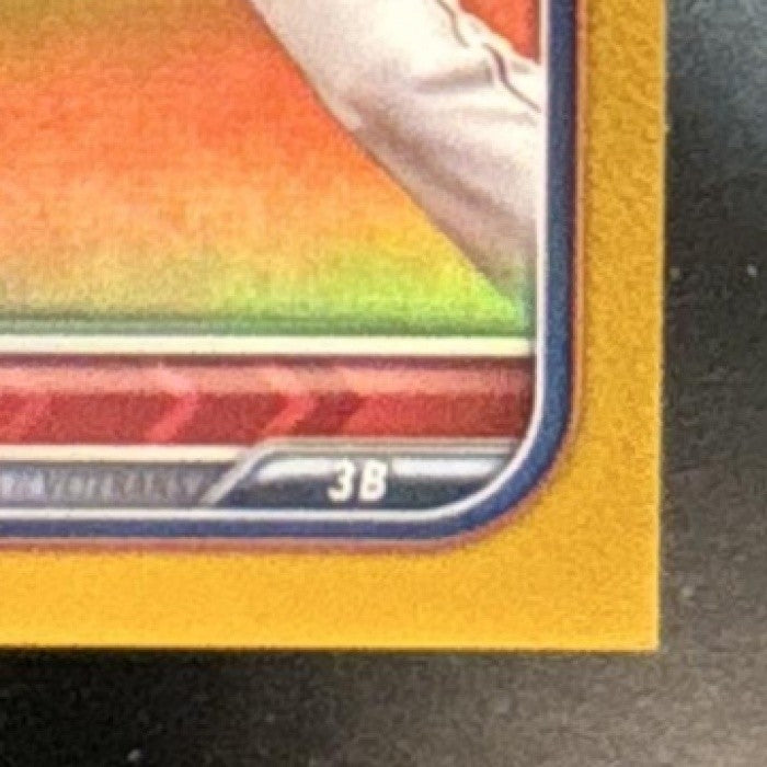 2022 Bowman Chrome Alec Bohm Gold Refractor /50 #22 Philadelphia Phillies