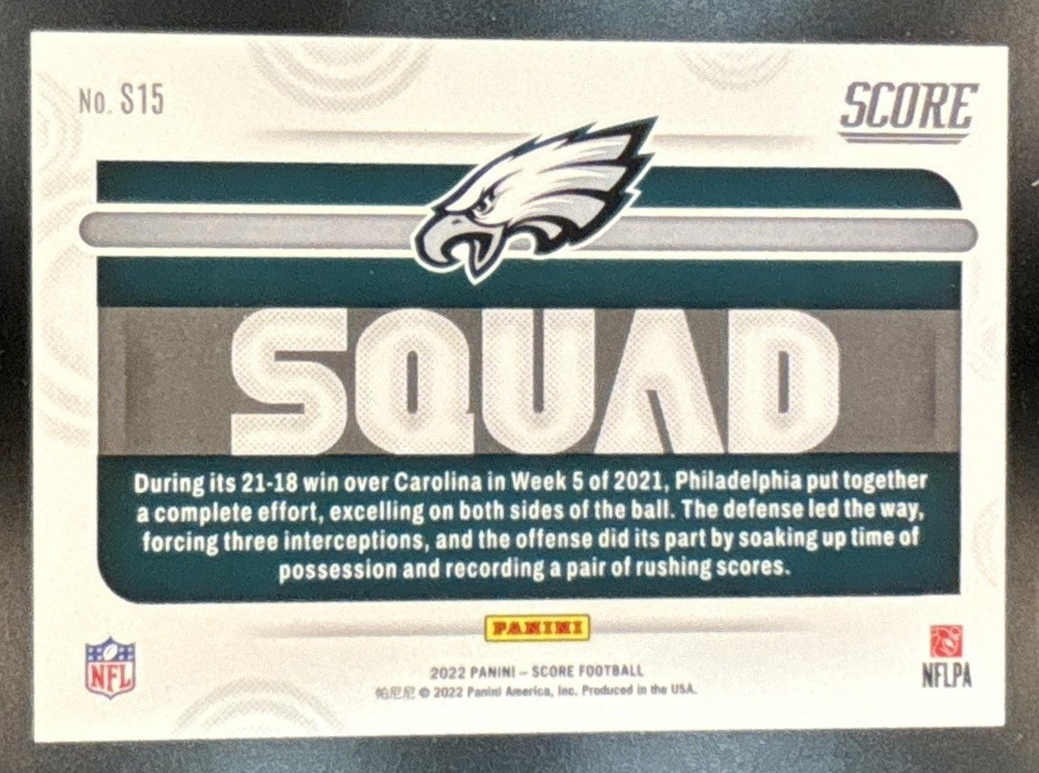 2022 Panini Score Philadelphia Eagles Squad Showcase Blue /100 #S15