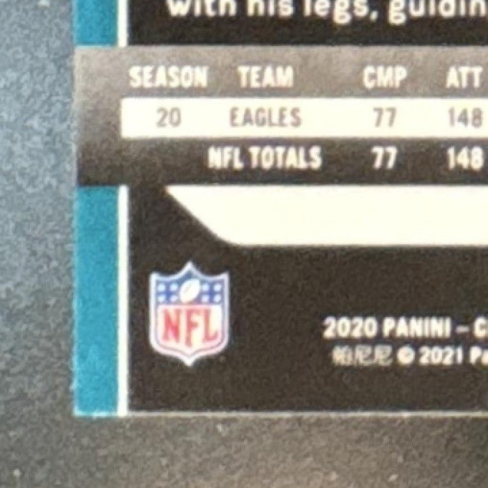 2020 Panini Chronicles Jalen Hurts Prizm Black #PB-19 RC Eagles