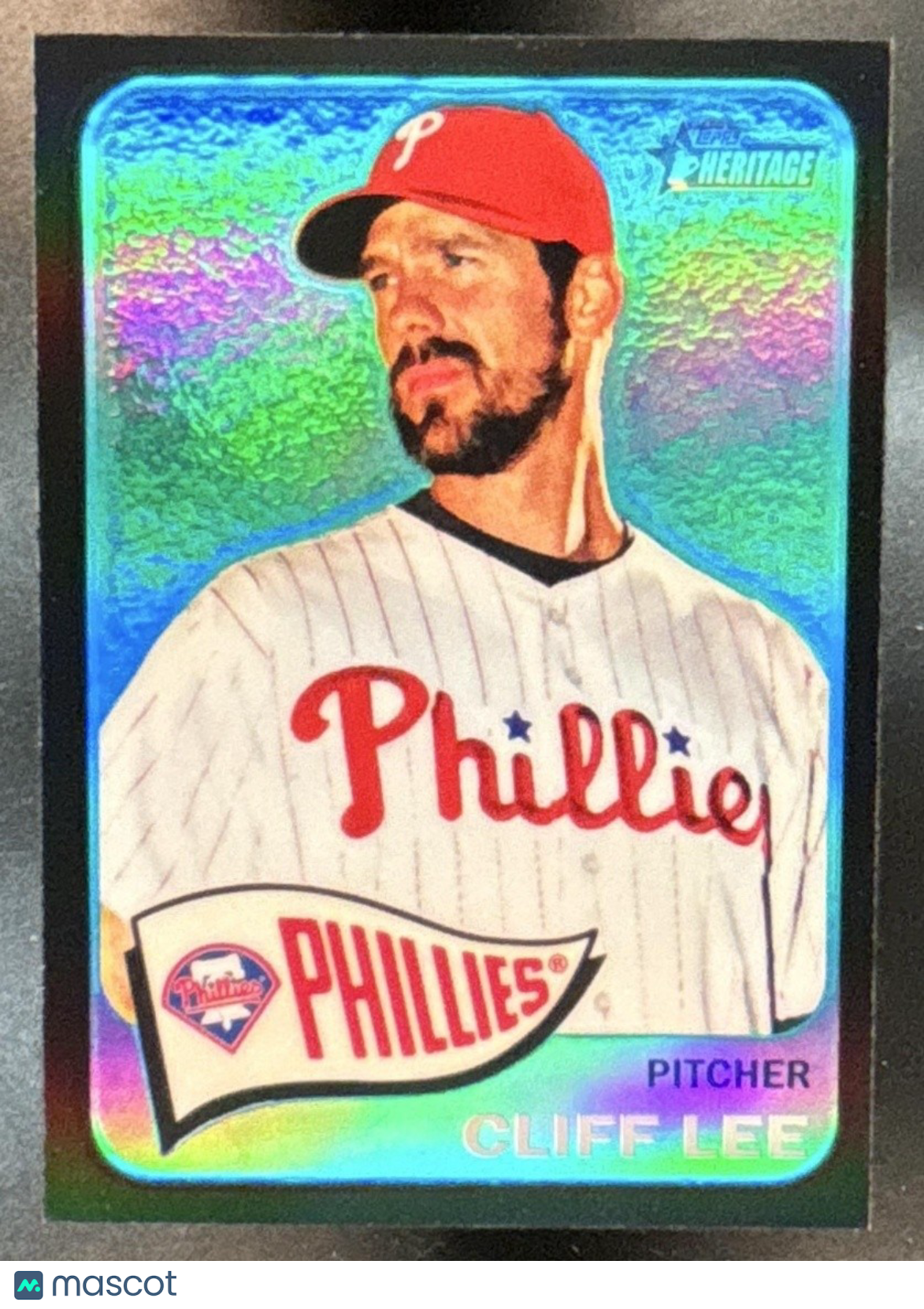 2014 Topps Heritage Cliff Lee Chrome Black /65 #20 Philadelphia Phillies