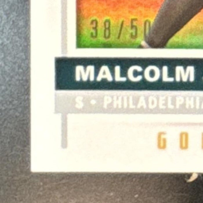 2017 Panini Score Malcolm Jenkins Gold Zone /50 #52 Philadelphia Eagles