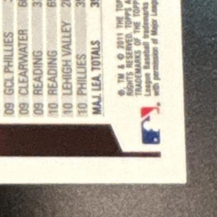 2011 Topps Chrome Domonic Brown Gold Refractor /50 #186 RC Philadelphia Phillies