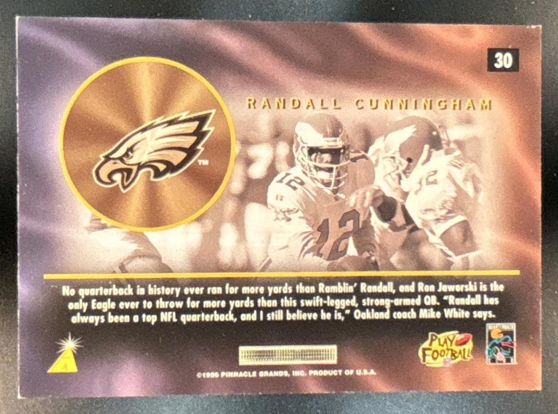 1996 Pinnacle Mint Randall Cunningham Bronze #30 Philadelphia Eagles